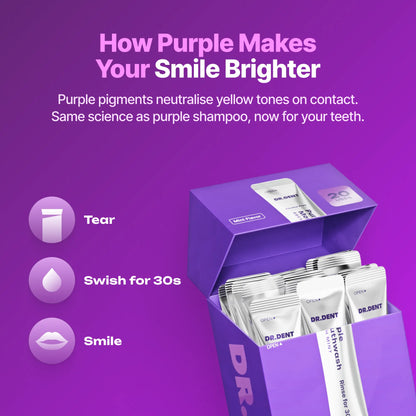 Purple Mouthwash - Sachets 20 Pack